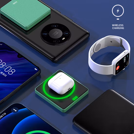 PD-QC 무선 충전기가 포함된 자기식 보조 배터리